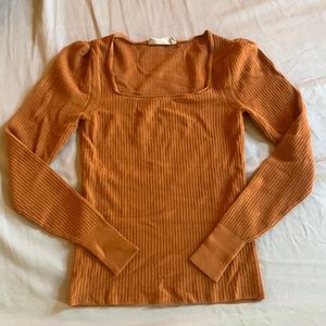 Everlane Square Neck Long Sleeve top